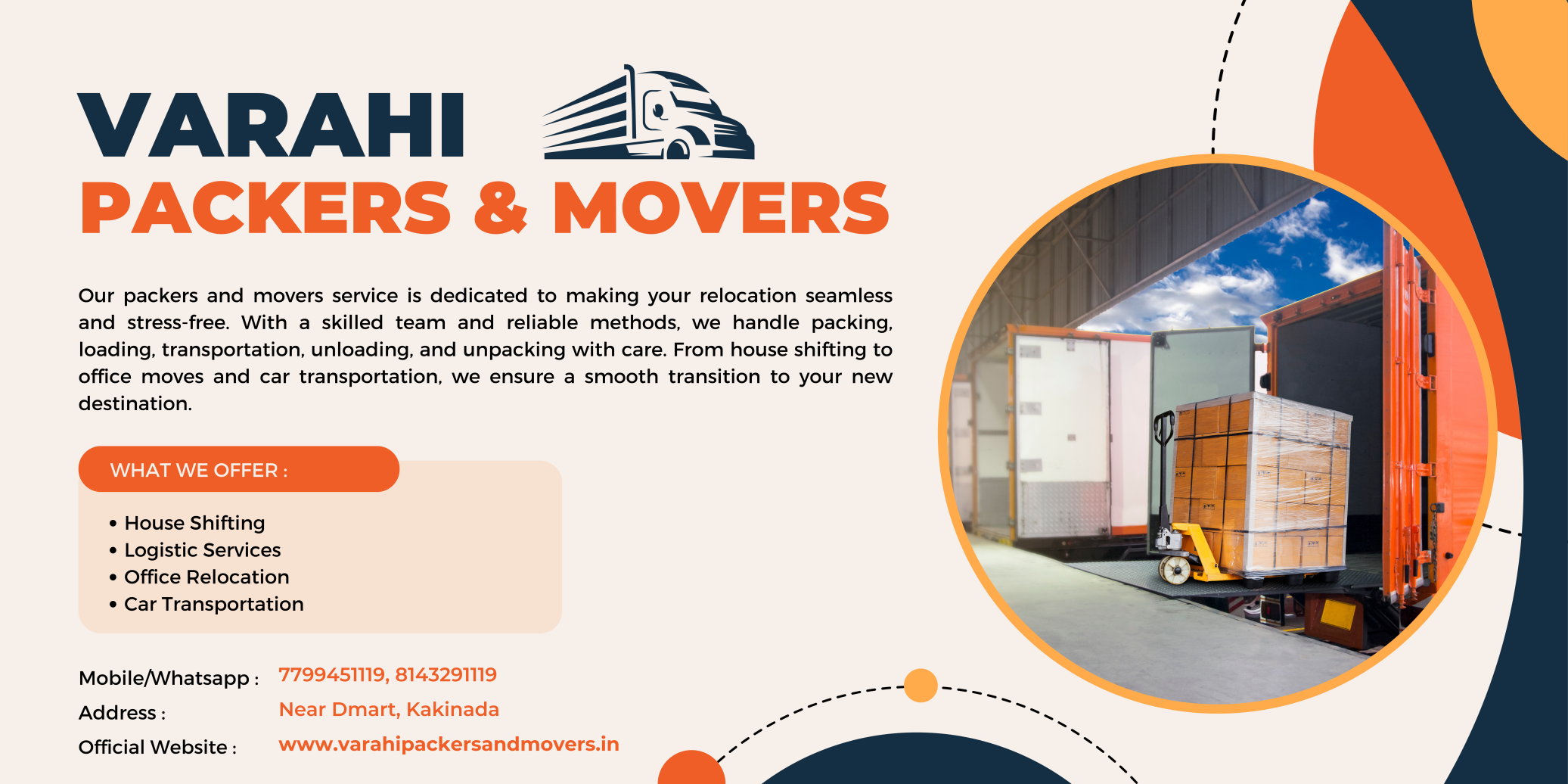 Affordable Packers and Movers in Kakinada for house shifting